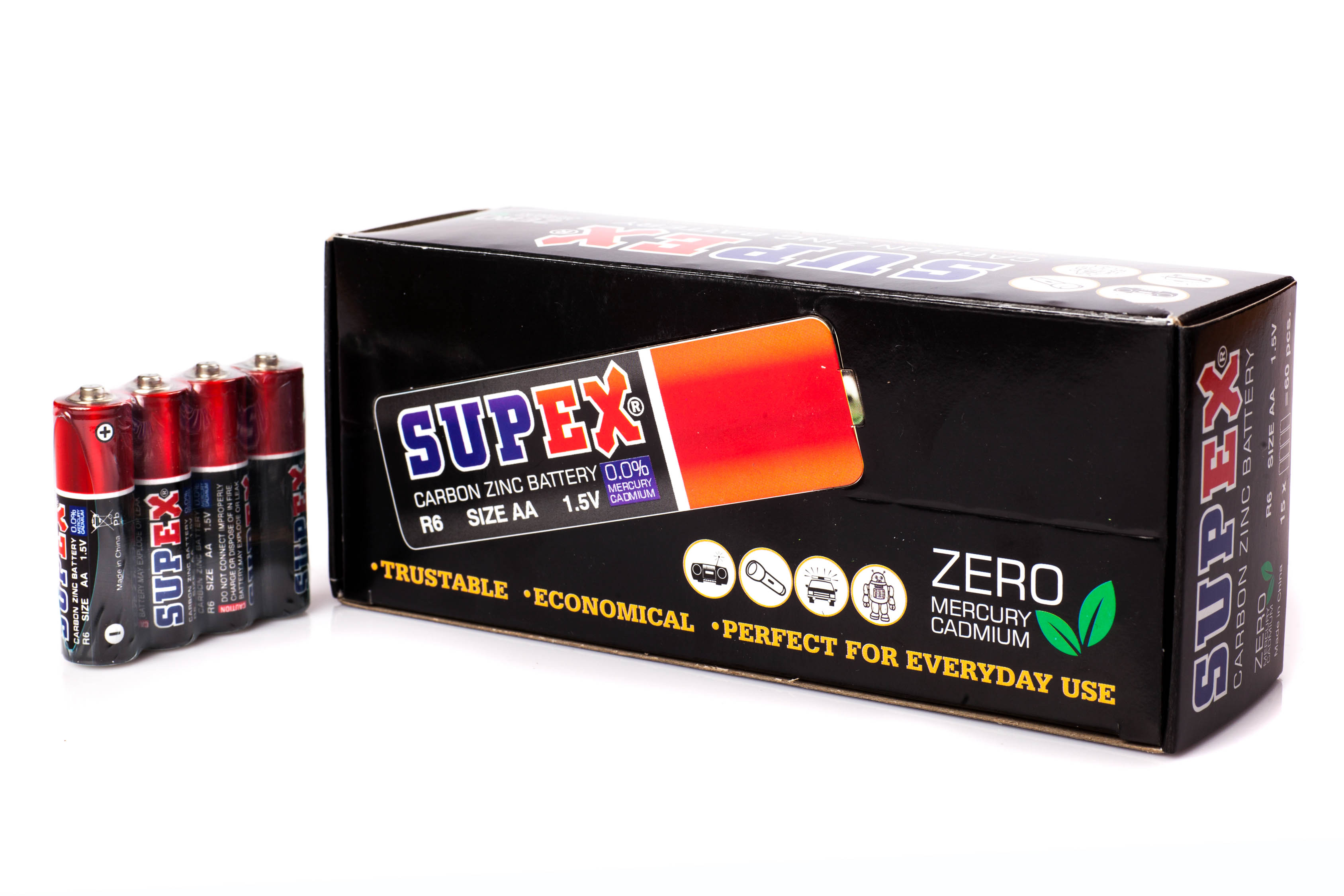 SUPEX 60'LI AA KALEM PİL