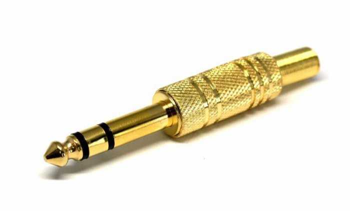6,35MM JACK STEREO GOLD