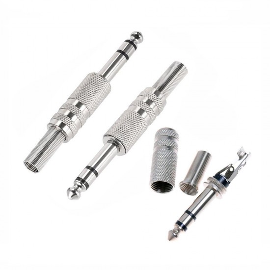 6,35MM METAL STEREO GİTAR FİŞ