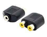 3,5MM STEREO GİRİŞ 2RCA DİŞİ ÇIKIŞ FİŞ