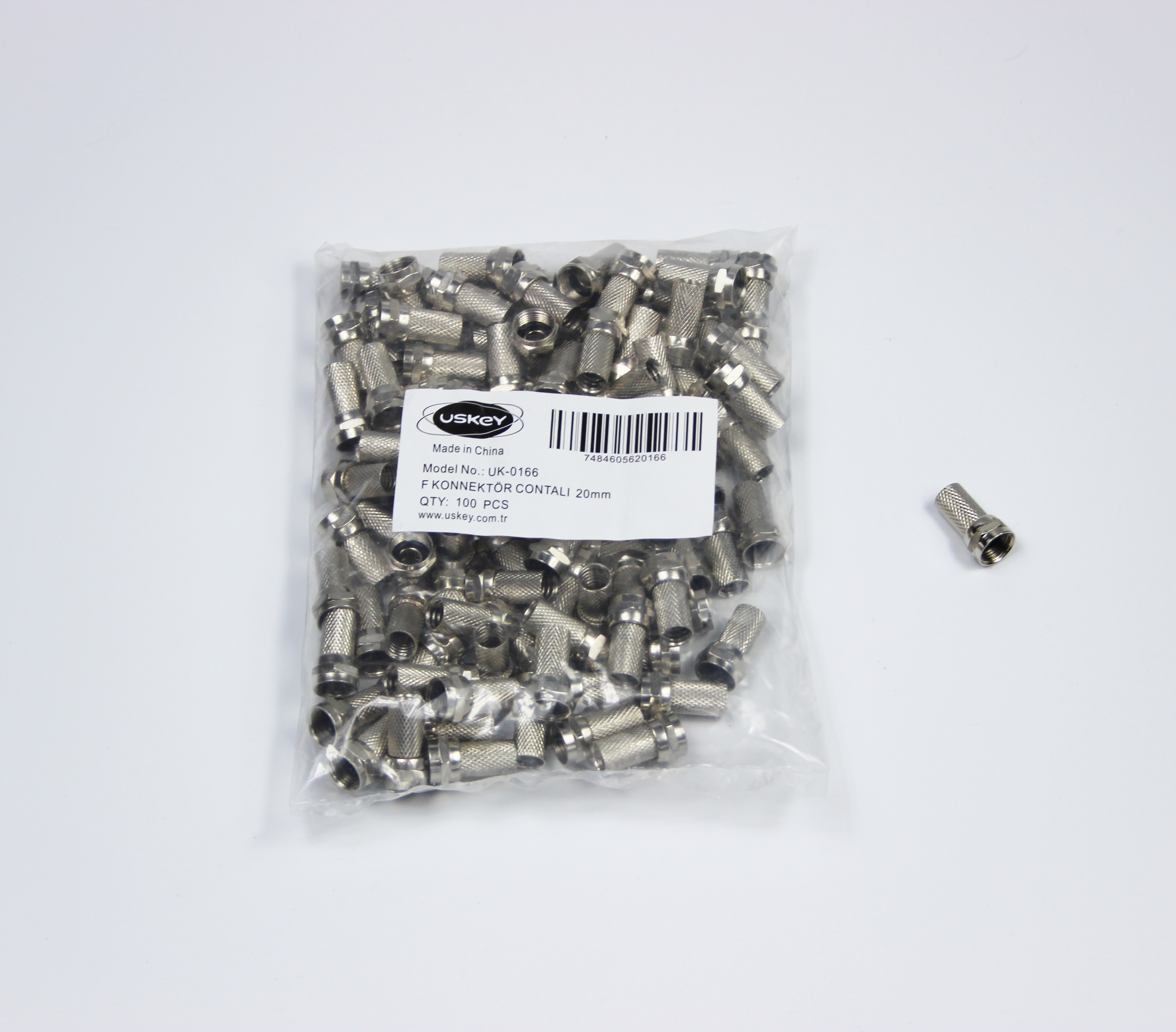 RG-6 F KONNEKTÖR CONTALI 20 MM UK-0166 100 ADET