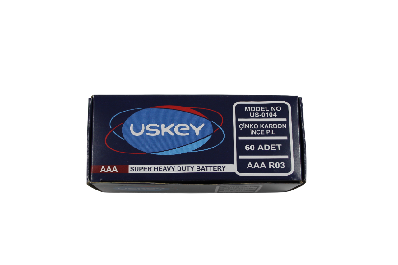 USKEY AAA 60'LI KALEM PİL
